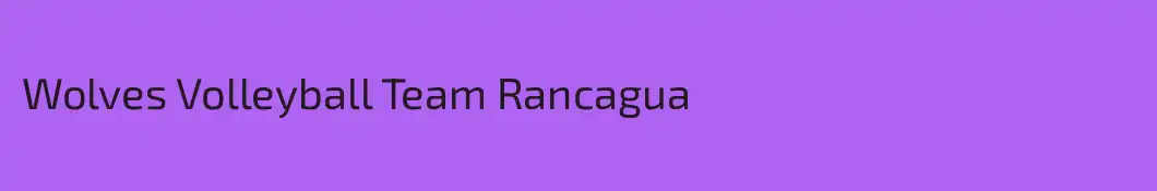 Wolves Volleyball Team Rancagua